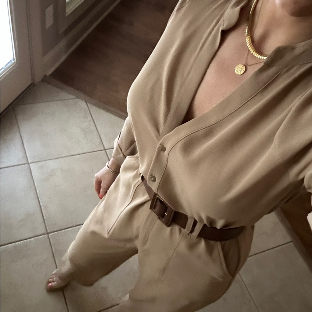 Zara belted jumpsuit
